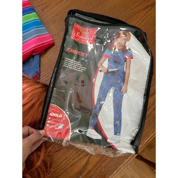 Spirit Halloween Kids Girl Chucky Doll Costume- Good Guy Size L 12-14